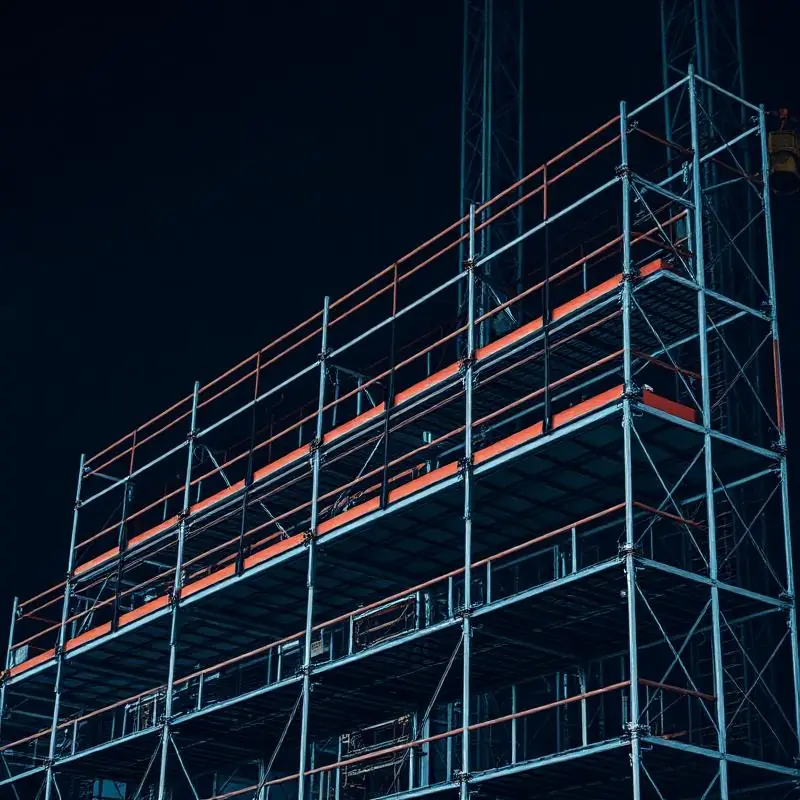 Andaime tubular para construção
